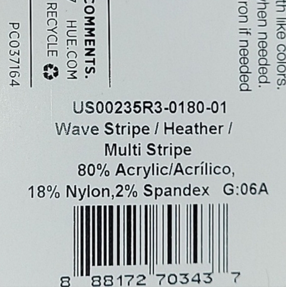 3 pairs Hue Long Boot Knee Socks, 3-pack, dark grey,striped, NWT - Picture 3 of 8